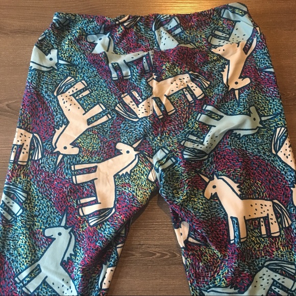 🦄FINAL PRICE LuLaRoe Literal Unicorn Leggings TC - Picture 5 of 5